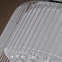 Modern kortárs kristályból galvanizált süllyesztett tartó