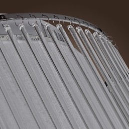 Modern kortárs kristályból galvanizált süllyesztett tartó