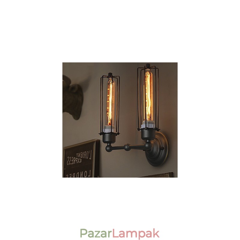 Loft amerikai Country Retro vas fali lámpa Art Industry Lights