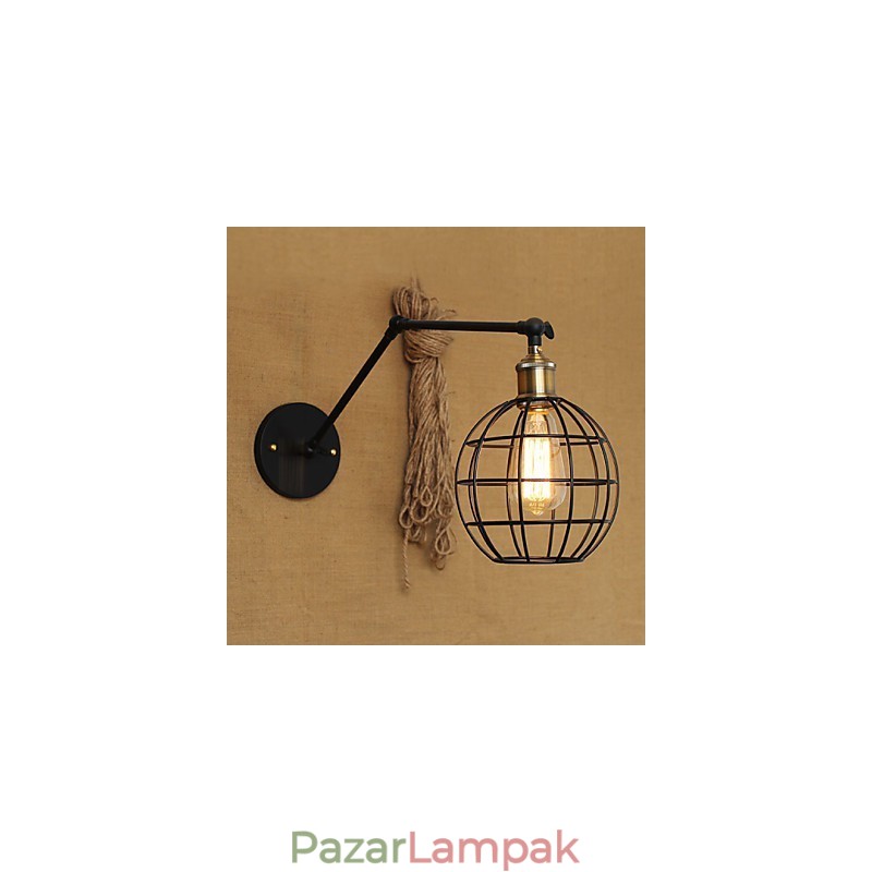 Fali lámpák Lengőlámpák Olvasás Fali lámpák Mini stílusú rusztikus ház fém