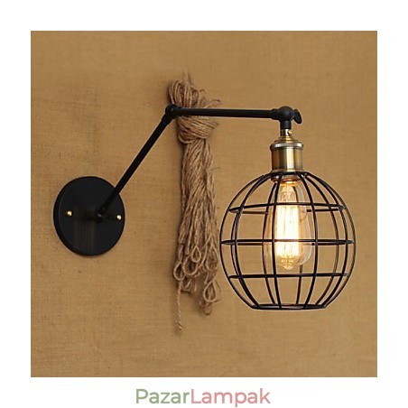 Fali lámpák Lengőlámpák Olvasás Fali lámpák Mini stílusú rusztikus ház fém Fali lámpák Lengőlámpák Olvasás Fali lámpák Mini stílusú rusztikus ház fém