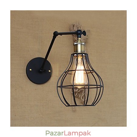 Fali lámpák Lengőlámpák Olvasás Fali lámpák Mini stílusú rusztikus ház fém