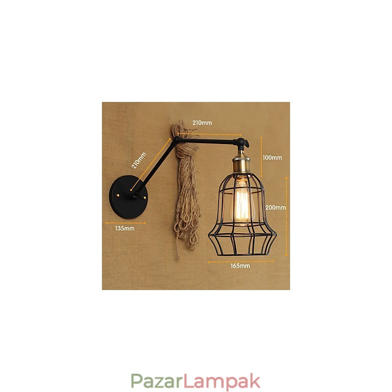 Fali lámpák Lengőlámpák Olvasás Fali lámpák Mini stílusú rusztikus ház fém