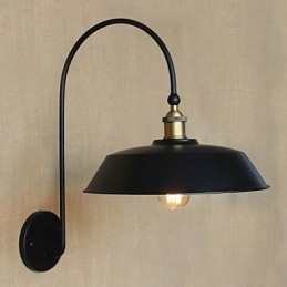 Kreatív American Country Iron Retro Kerek Ipari Nappali Erkély Folyosó Lépcső Szoba Dekorációs Lámpa