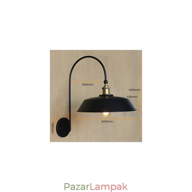 Kreatív American Country Iron Retro Kerek Ipari Nappali Erkély Folyosó Lépcső Szoba Dekorációs Lámpa