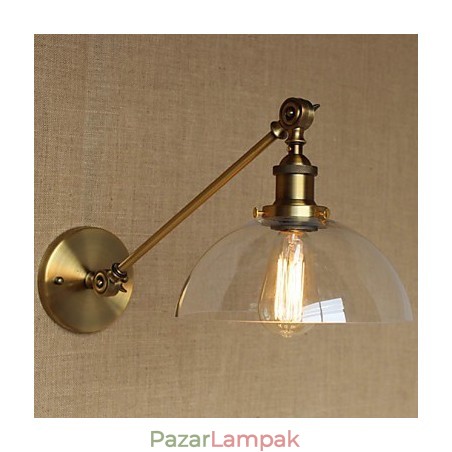 A vas üveg bronz sárgaréz kar stílusú retro kreatív amerikai country hall hálószoba fali lámpa A vas üveg bronz sárgaréz kar stílusú retro kreatív amerikai country hall hálószoba fali lámpa