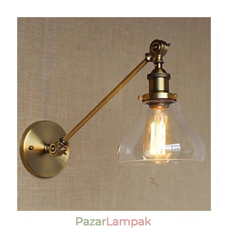 A vas üveg bronz sárgaréz kar stílusú retro kreatív amerikai country hall hálószoba fali lámpa A vas üveg bronz sárgaréz kar stílusú retro kreatív amerikai country hall hálószoba fali lámpa