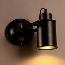 Vintage fali lámpa Ipari fekete kovácsoltvas fali lámpa Retro Econce Fixturedison lámpa folyosó fali világítás
