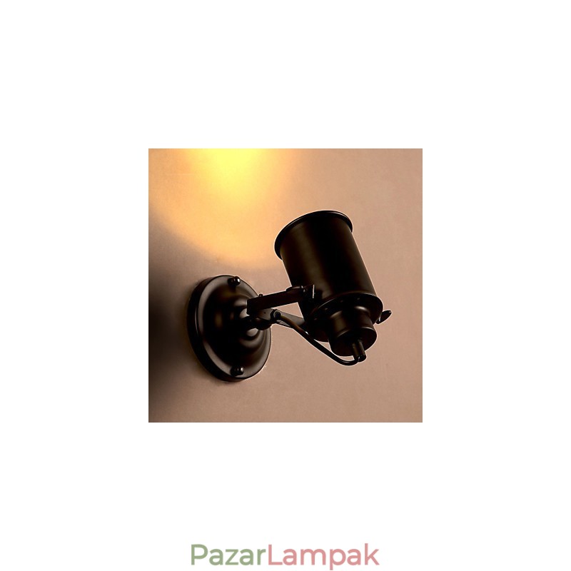 Vintage fali lámpa Ipari fekete kovácsoltvas fali lámpa Retro Econce Fixturedison lámpa folyosó fali világítás