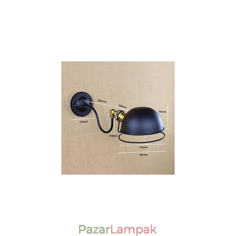 Fali lámpák Lengőlámpák Olvasás Fali lámpák Mini stílusú rusztikus ház fém