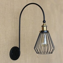 Északi mediterrán stílusú, retro divatos kreatív, nagy, egyfejű dekoratív fali lámpa