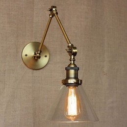 Retro Vintage Store Exkluzív tervezésű, modern bronz templom előcsarnokában díszített hálószoba fali lámpa