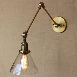 Retro Vintage Store Exkluzív tervezésű, modern bronz templom előcsarnokában díszített hálószoba fali lámpa