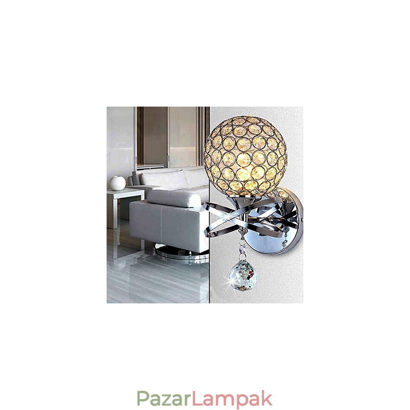 Modern modern G9 fém kristály falikarok