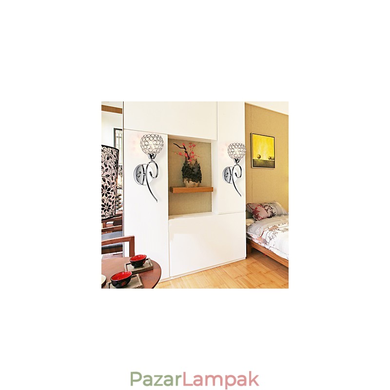 Falikarok Olvasó fali lámpák Kristály Mini stílusú Modern kortárs fém