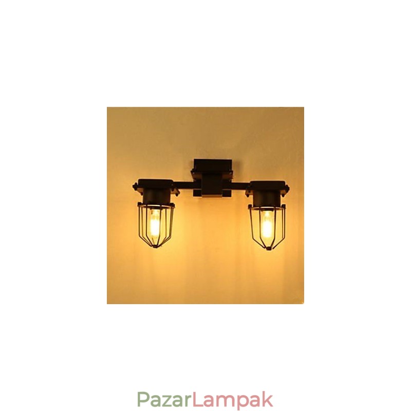 Fali lámpa Kovácsoltvas folyosói lépcsők Egy ágy feje