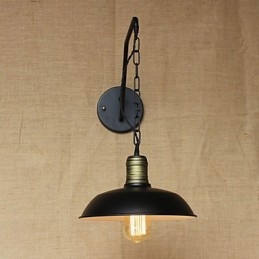 Egyszerű és kreatív egyéniségű falilámpa ipari lánc amerikai retro vasfolyosó hálószoba éjjeli fali lámpa