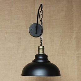 Egyszerű és kreatív egyéniség Fali lámpa Ipari lánc Amerikai Retro Iron Aisle Hálószoba Éjjeli fali lámpa