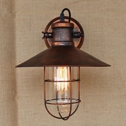 Loft ipari raktár Kreatív Nappali Erkély Szél Ferruginous Nosztalgikus Retro Lelkészi Lépcső Fali lámpa