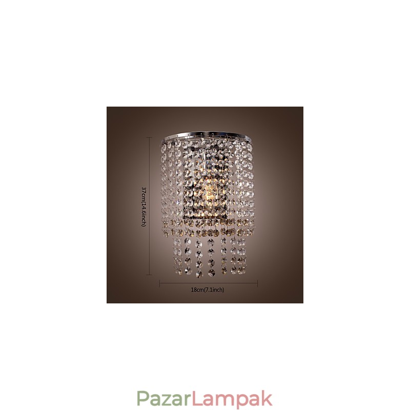 Kortárs kristály fali lámpa 1 lámpával