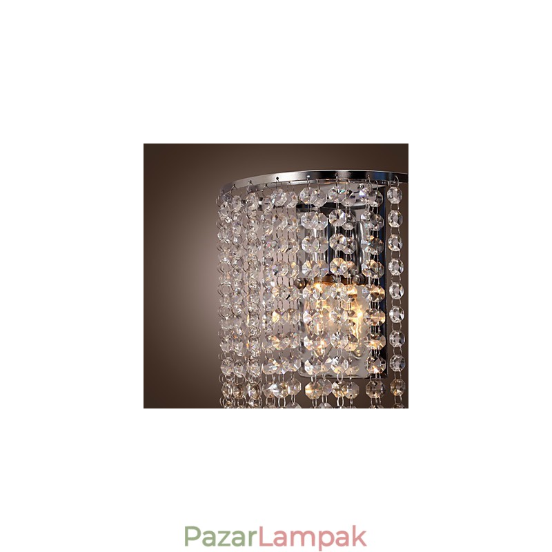 Kortárs kristály fali lámpa 1 lámpával