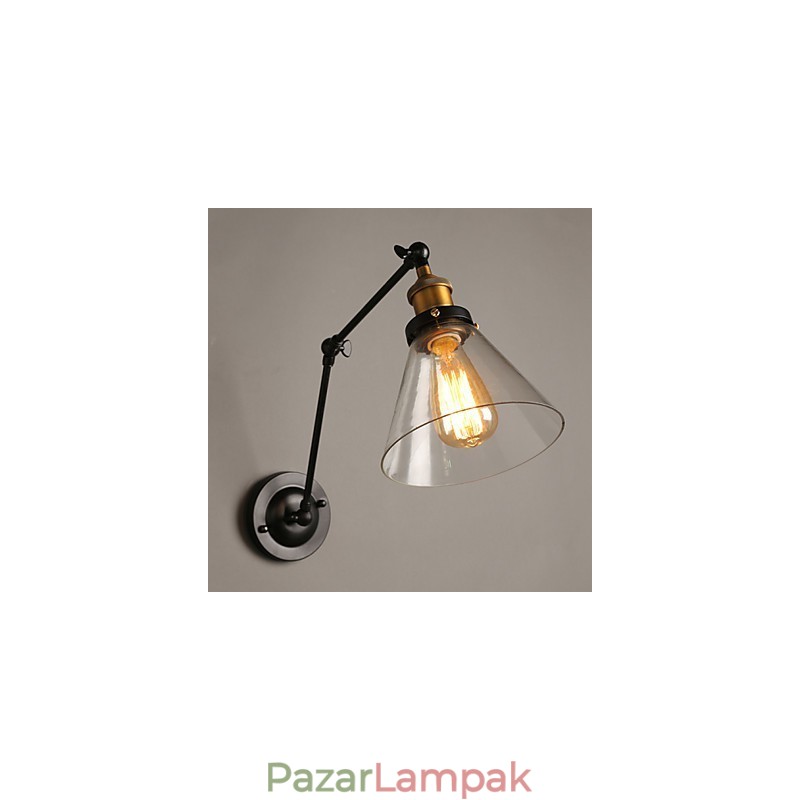 Kreatív Rural Loft Retro Titan Section dupla fali lámpa