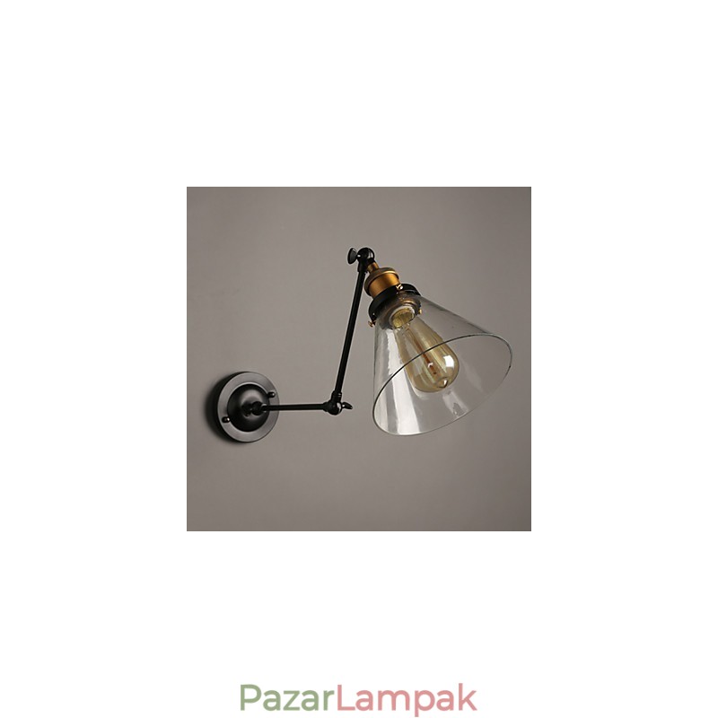 Kreatív Rural Loft Retro Titan Section dupla fali lámpa