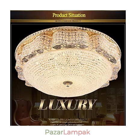 Modern luxus kristály mennyezetre szerelt fényelnyelő kupola fény átmérője 50cm Modern luxus kristály mennyezetre szerelt fényelnyelő kupola fény átmérője 50cm