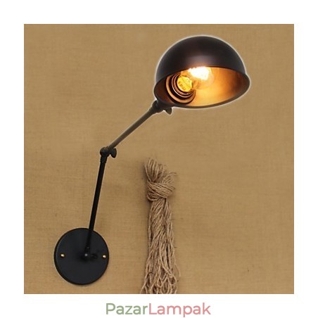 Ipari stílusú, minimalista, hosszú karú, dupla személyiségű Ills Éjjeli étkező dekoratív falikar Ipari stílusú, minimalista, hosszú karú, dupla személyiségű Ills Éjjeli étkező dekoratív falikar