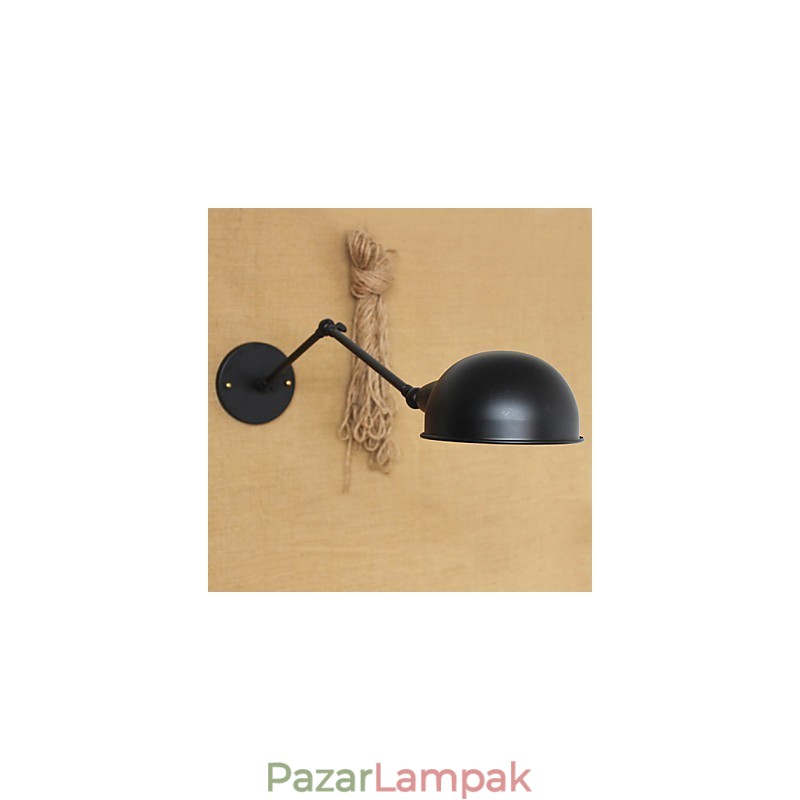 Ipari stílusú, minimalista, hosszú karú, dupla személyiségű Ills Éjjeli étkező dekoratív falikar