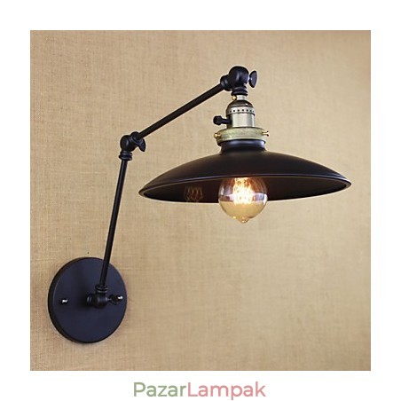 Amerikai minimalista ipari vas hosszú karú fali lámpa kapcsolóval Amerikai minimalista ipari vas hosszú karú fali lámpa kapcsolóval