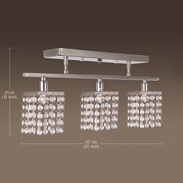 Lineáris Chandelier Island Light Crysal 3 Lights