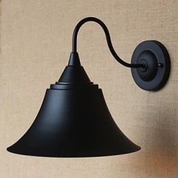 American Country Creative Personality Simple Ruhabolt Iron Black Horn dekoratív fali lámpa