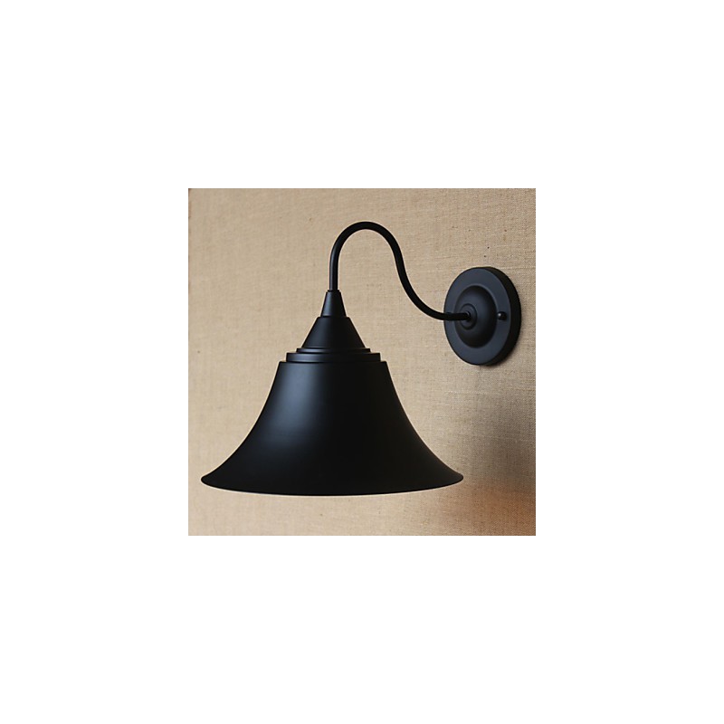 American Country Creative Personality Simple Ruhabolt Iron Black Horn dekoratív fali lámpa