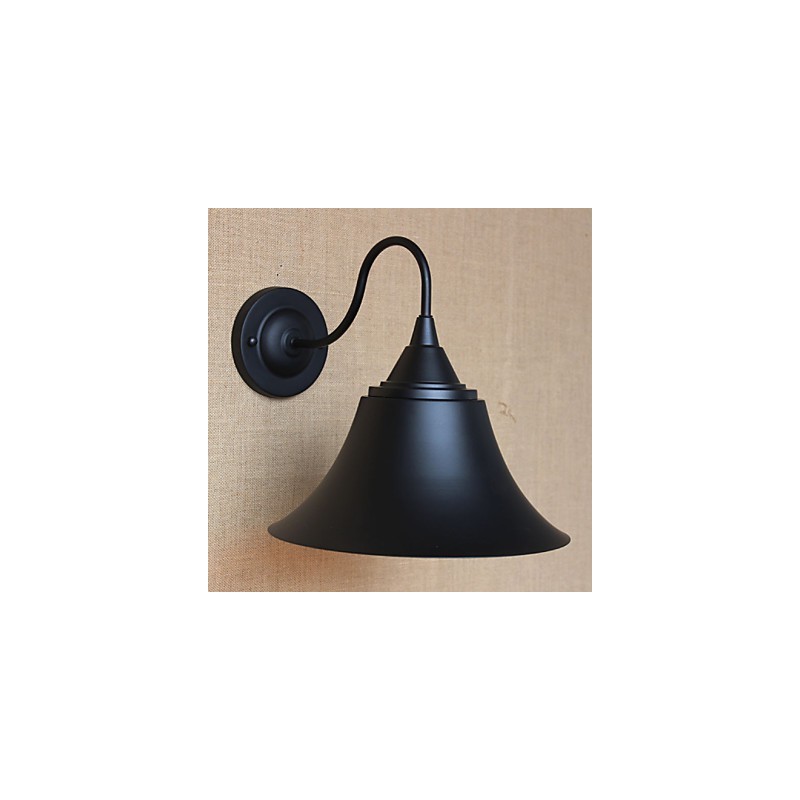 American Country Creative Personality Simple Ruhabolt Iron Black Horn dekoratív fali lámpa