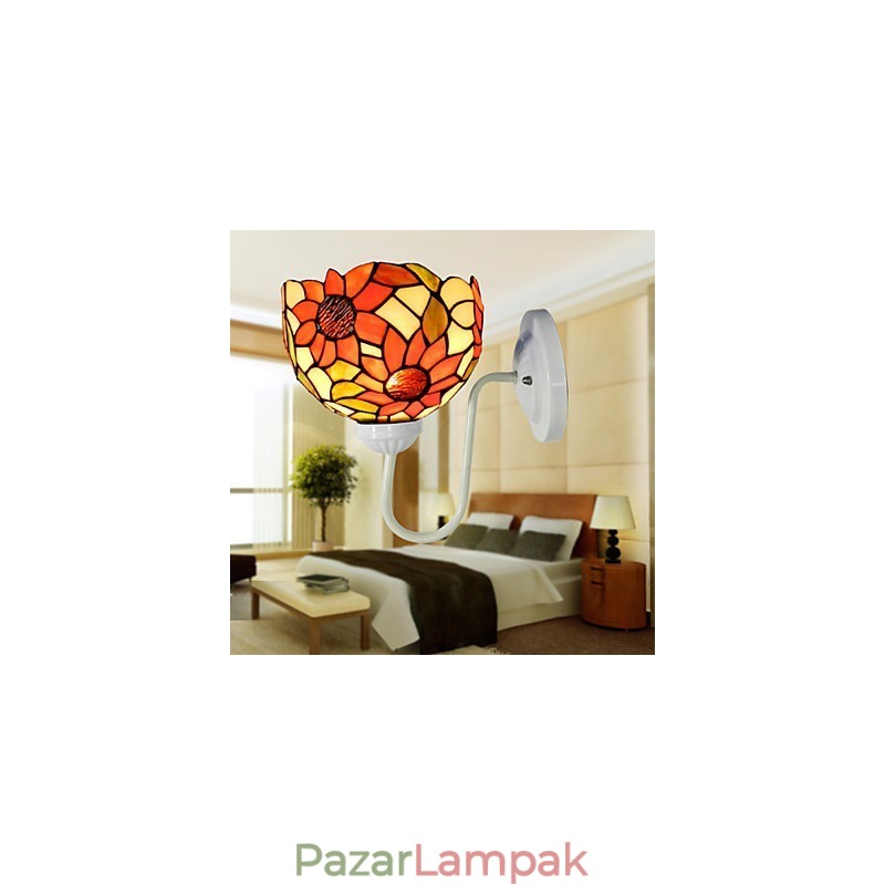 Napraforgó Klasszikus Luxus Villa Klubház fali lámpa Dekorációs Művészeti Fények