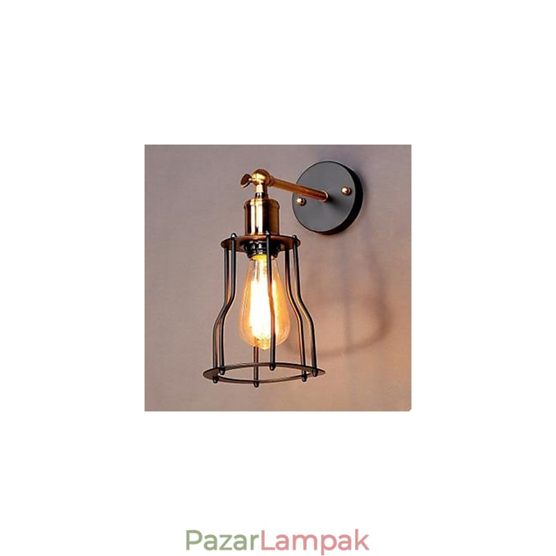 Irodalom és Művészet Karakter tervező Vas keretes fali lámpa