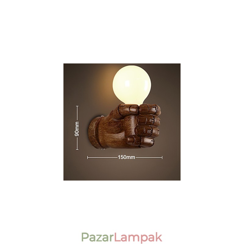Európai fali kreatív Retro ökölfali lámpák