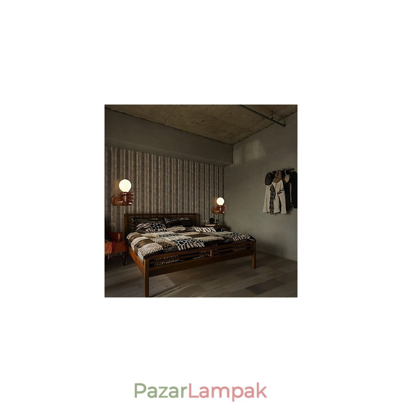 Európai fali kreatív Retro ökölfali lámpák