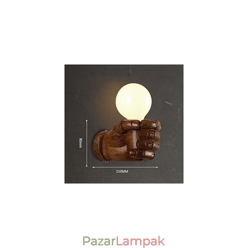 Európai fali kreatív Retro ökölfali lámpák