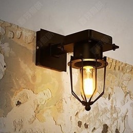 Loft ipari retro fali egyfejes fali lámpa