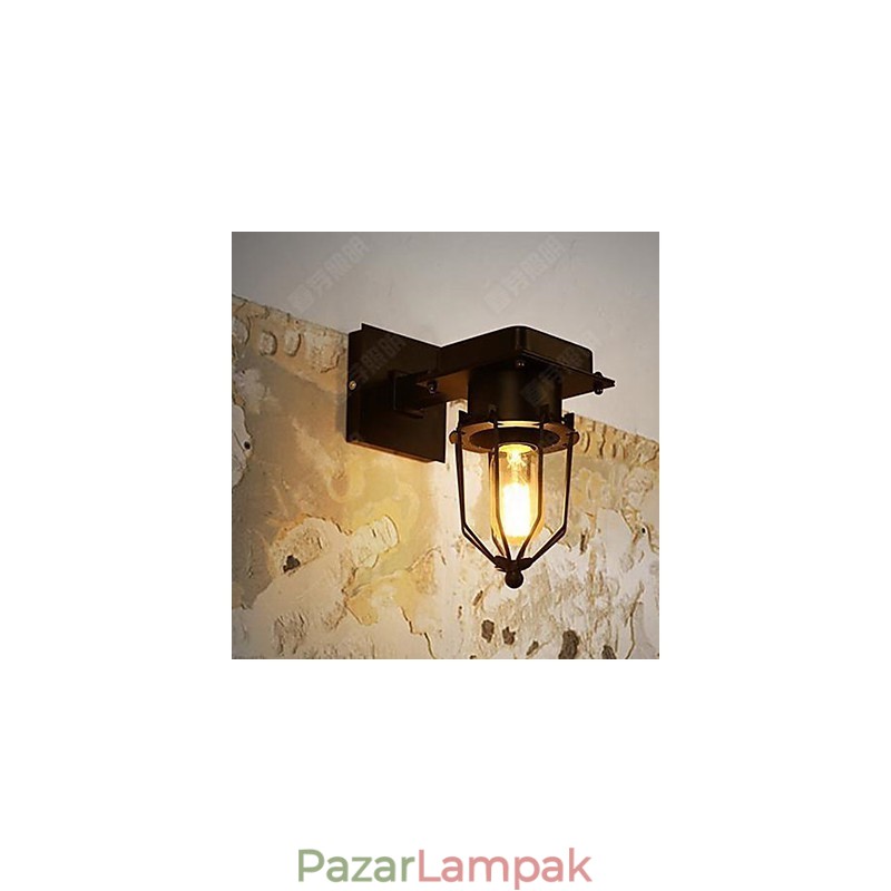 Loft ipari retro fali egyfejes fali lámpa