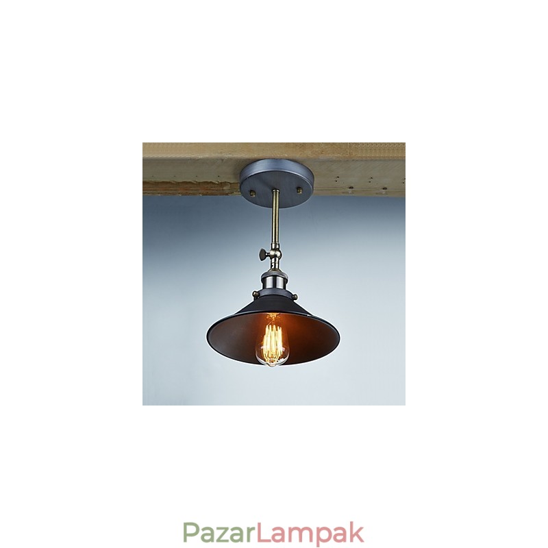 Ipari Vintage Edison Simplicity 1 Világos falra szerelhető étkező étkező dolgozószoba Irodai folyosó Fém falikar