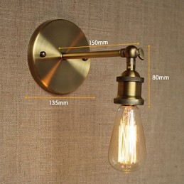 Amerikai bár Kávézó Étterem Éjjeli Minimalista Aisle Bronz Kovácsoltvas Falikar