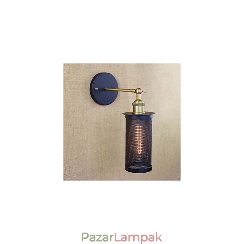 Kovácsoltvas fali lámpa vashálóval