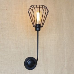 American Country Creative Iron Könyök Antik Egyágyas Fejlámpa Az ágy mellett
