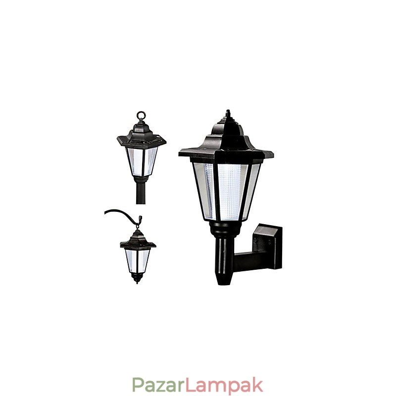 Solar Power Wall Light Black Shade