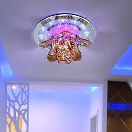 Circular Crystal Idea mennyezeti lámpacső lámpa a dómlámpa fényének elnyelésére