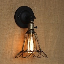 Amerikai ipari stílusú kerítés vashálós bronz dekoratív falikar