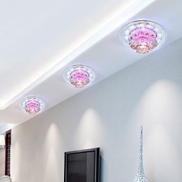 Circular Crystal Idea mennyezeti lámpacső lámpa a dómlámpa fényének elnyelésére